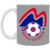 Boston Minutemen Mug 11 oz. White Glossy Ceramic NASL Soccer color Gray