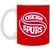Chicago Spurs Mug 11 oz. Glossy Ceramic NASL Soccer color Red