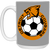 Detroit Cougars Mug 15 oz. Glossy Ceramic NASL Soccer color Gray