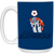 Detroit Express Mug 15 oz. Glossy Ceramic NASL Soccer color Royal Blue