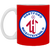Hartford Bicentennials Mug 11 oz. Glossy Ceramic NASL Soccer color Red