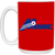 Montreal Manic Mug 15 oz. Glossy Ceramic NASL Soccer color Red