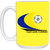 Oakland Clippers Mug 15 oz. Glossy Ceramic NASL Soccer color Yellow