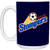 Oakland Stompers Mug 15 oz. Glossy Ceramic NASL Soccer color Navy