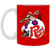 Tulsa Roughnecks Mug 11 oz. Glossy Ceramic NASL Soccer color Red Tulsa Roughnecks Mug 11 oz. Glossy Ceramic NASL Soccer color Red