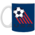 USA Team Mug 11 oz. Glossy Ceramic NASL Soccer color Royal Blue