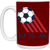 USA Team Mug 15 oz. Glossy Ceramic Soccer color Maroon