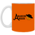 Anaheim Amigos Mug 11 oz. Ceramic ABA Basketball Team color Burnt Orange