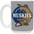 Minnesota Muskies Mug 15 oz. Ceramic ABA Basketball Team color Gray
