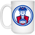 Virginia Squires Mug 15 oz. White Glossy Ceramic ABA Basketball Team