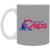 Washington Caps Mug 11 oz. Ceramic ABA Basketball Team color Gray