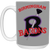 Birmingham Black Barons Large Drink Mug 15 oz. Glossy Ceramic Negro Leagues Baseball Team color Gray