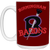 Birmingham Black Barons Large Drink Mug 15 oz. Glossy Ceramic Negro Leagues Baseball Team color Maroon