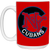 New York Cubans Large 15 oz. Mug Negro Leagues Baseball Team color Red New York Cubans Large 15 oz. Mug Negro Leagues Baseball Team color Red