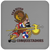 San Diego Conquistadors ABA Basketball Team Drink Coaster color Grey San Diego Conquistadors ABA Basketball Team Drink Coaster color Grey