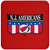 New Jersey Americans Coaster NBA Basketball Team color Red New Jersey Americans Coaster NBA Basketball Team color Red