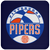 Pittsburgh Pipers ABA Basketball Team Drink Coaster color Navy