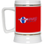 Utah Stars Beer Stein Mug Ceramic 22 oz. Capacity ABA Basketball Team color Red Utah Stars Beer Stein Mug Ceramic 22 oz. Capacity ABA Basketball Team color Red