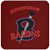 Birmingham Black Barons Negro Baseball League Drink Coaster color Maroon