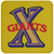 Cuban X-Giants Negro Leagues Baseball Drink Coaster color Gold