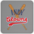 Indianapolis Clowns Negro Leagues Baseball Drink Coaster color Grey Indianapolis Clowns Negro Leagues Baseball Drink Coaster color Grey
