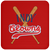 Indianapolis Clowns Negro Leagues Baseball Drink Coaster color Red Indianapolis Clowns Negro Leagues Baseball Drink Coaster color Red