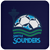 Seattle Sounders NASL Soccer Team Drink Coaster Pad color Navy Seattle Sounders NASL Soccer Team Drink Coaster Pad color Navy