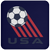 Team USA American National Soccer Team Drink Coaster Pad color Navy Team USA American National Soccer Team Drink Coaster Pad color Navy