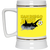 San Diego Jaws NASL Soccer Team Ceramic Beer Stein Mug 22 Oz. Capacity color Yellow