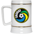 New York Cosmos NASL Soccer Team Beer Mug Stein Drinkware 22 Oz. Capacity color White New York Cosmos NASL Soccer Team Beer Mug Stein Drinkware 22 Oz. Capacity color White
