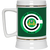 San Francisco Gales NASL Soccer Team Ceramic Beer Stein Mug 22 Oz. Capacity color Forest Green