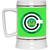 San Francisco Gales NASL Soccer Team Ceramic Beer Stein Mug 22 Oz. Capacity color Kelly Green