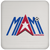 Miami Americans Drink Coaster Table Pad ASL Soccer Team color White Miami Americans Drink Coaster Table Pad ASL Soccer Team color White