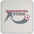 Washington Stars Drink Coaster Table Pad ASL Soccer Team color White Washington Stars Drink Coaster Table Pad ASL Soccer Team color White