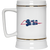 Boston Bolts Beer Stein Ceramic 22 Oz. Capacity Ceramic ASL Soccer Team color White