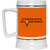 Syracuse Scorpions Beer Stein Mug Ceramic 22 Oz. Capacity ASL Soccer Team color Orange