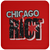 Chicago Riot MISL Soccer Team Drink Coaster color Red