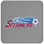 St. Louis Steamers MISL Soccer Team Drink Coaster color Gray