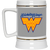 Wichita Wings Beer Mug Stein Ceramic 22 Oz. Capacity MISL Soccer Team color Gray