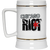 Chicago Riot Beer Mug Stein Ceramic 22 Oz. Capacity MISL Soccer Team color White