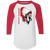 Anderson Packers Raglan Shirt 3/4 Sleeve NBA Basketball Team color White/Red Anderson Packers Raglan Shirt 3/4 Sleeve NBA Basketball Team color White/Red