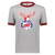 Chicago Stags T-shirt Short Sleeve Cotton Tee Shirt NBA Basketball Team color Athletic Heather/Red Chicago Stags T-shirt Short Sleeve Cotton Tee Shirt NBA Basketball Team color Athletic Heather/Red