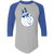 Cincinnati Royals Raglan Shirt 3/4 Sleeve NBA Basketball Team color Athletic Heather Gray/Royal Blue Cincinnati Royals Raglan Shirt 3/4 Sleeve NBA Basketball Team color Athletic Heather Gray/Royal Blue