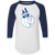 Cincinnati Royals Raglan Shirt 3/4 Sleeve NBA Basketball Team color White/Navy Cincinnati Royals Raglan Shirt 3/4 Sleeve NBA Basketball Team color White/Navy