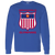 Indianapolis Olympians NBA Long Sleeve Shirt Classic National Basketball Association Team color Royal Blue Indianapolis Olympians NBA Long Sleeve Shirt Classic National Basketball Association Team color Royal Blue