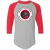 Providence Steamrollers Raglan Shirt 3/4 Sleeve NBA Basketball Team color Athletic Heather Gray/Red