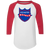 Rochester Royals Raglan Shirt 3/4 Sleeve NBA Basketball Team color White/Red Rochester Royals Raglan Shirt 3/4 Sleeve NBA Basketball Team color White/Red