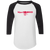 St. Louis Bombers Raglan Shirt 3/4 Sleeve NBA Basketball Team color White/Black St. Louis Bombers Raglan Shirt 3/4 Sleeve NBA Basketball Team color White/Black