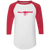 St. Louis Bombers Raglan Shirt 3/4 Sleeve NBA Basketball Team color White/Red St. Louis Bombers Raglan Shirt 3/4 Sleeve NBA Basketball Team color White/Red