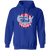 Syracuse Nationals Hoodie Pullover Classic NBA Basketball Team color Royal Blue Syracuse Nationals Hoodie Pullover Classic NBA Basketball Team color Royal Blue